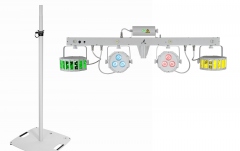 Bara de efecte Eurolite Set LED KLS Laser Bar FX Light Set white + BPS-3 Loudspeaker Stand white