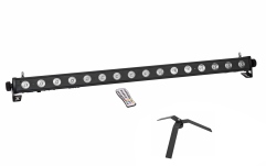 Bară de lumină LED Eurolite Set LED PIX-16 QCL Bar + FS-4 Floorstand, Steel, black
