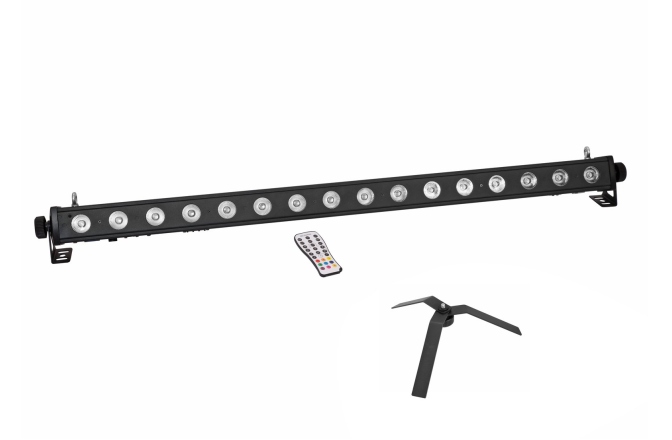 Bară de lumină LED Eurolite Set LED PIX-16 QCL Bar + FS-4 Floorstand, Steel, black