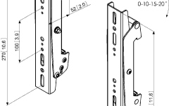Bare verticale de prindere  Vogels PFS3302, VESA 270 mm, 80 kg