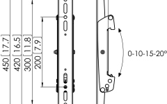 Bare verticale de prindere  Vogels PFS3304, VESA 420 mm, 80 kg