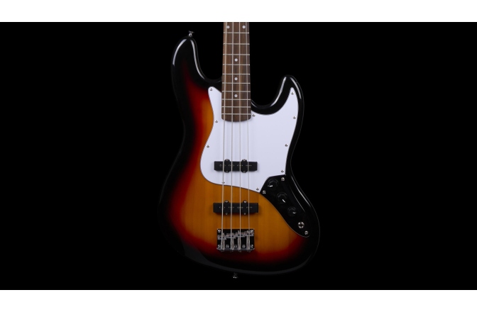 Bas electric Arrow Louisiana 4 Bass Sunburst Rosewood/White