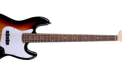 Bas electric Arrow Louisiana 4 Bass Sunburst Rosewood/White