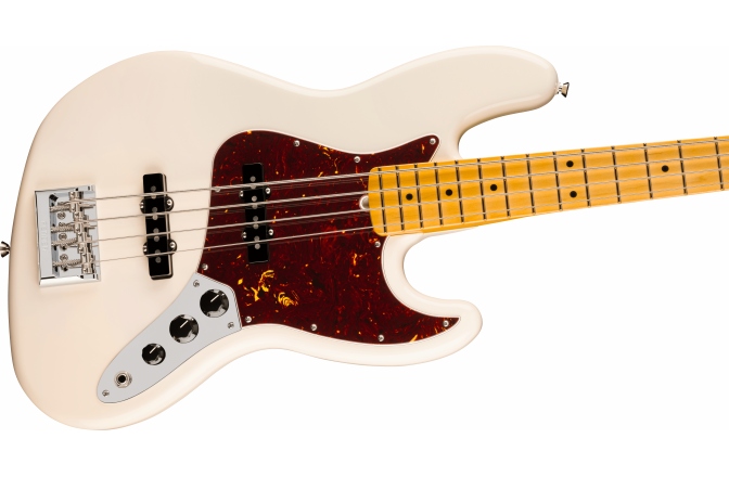 4 húros elektromos basszusgitár Fender American Professional Jazz Bass Maple Fingerboard Olympic White