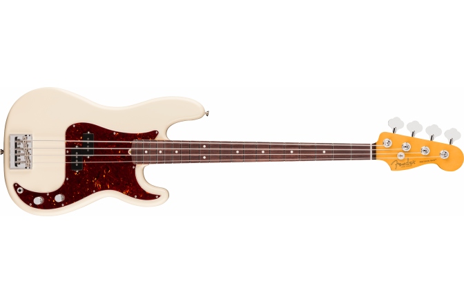 4 húros elektromos basszusgitár Fender American Professional Precision Bass Rosewood Fingerboard Olympic White