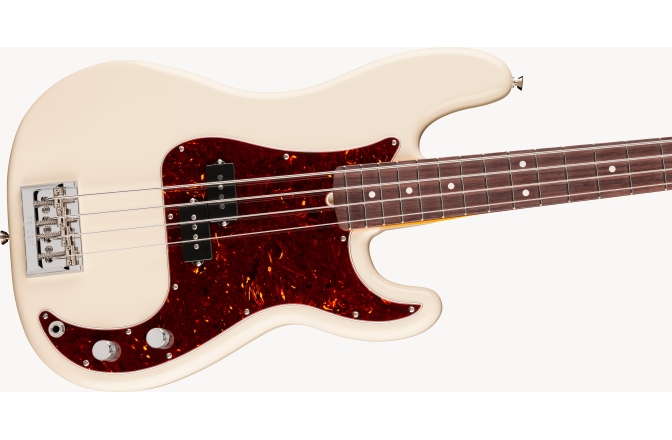 4 húros elektromos basszusgitár Fender American Professional Precision Bass Rosewood Fingerboard Olympic White