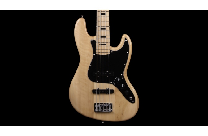 Bas electric cu 5 corzi Arrow Louisiana 5 Bass Natural Maple/Black