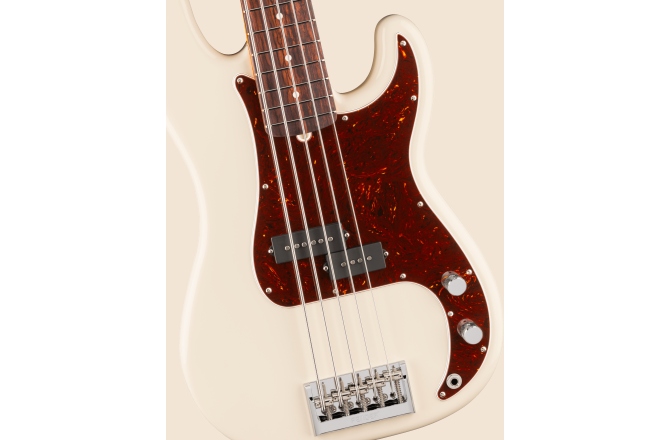 5 húros basszusgitár Fender American Professional Precision Bass V Rosewood Fingerboard Olympic White