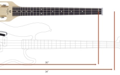 Bas electric de calatorie Traveler Guitar  - Ultra-Light Bass, 4-String - Maple