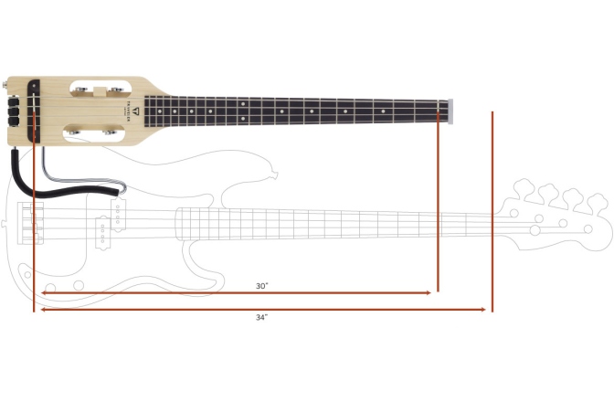 Bas electric de calatorie Traveler Guitar  - Ultra-Light Bass, 4-String - Maple