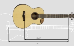 Bas electro-acustic de călătorie Traveler Guitar - Redlands Concert Bass (Spruce)
