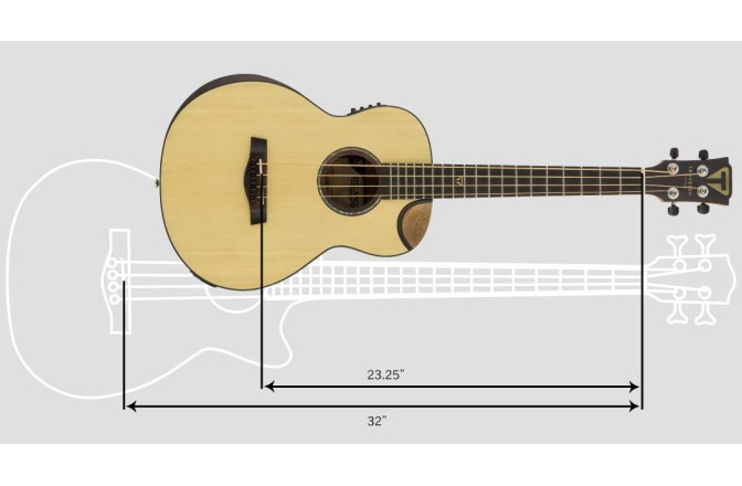 Bas electro-acustic de călătorie Traveler Guitar - Redlands Concert Bass (Spruce)
