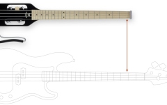 Bas electro-acustic de calatorie Traveler Guitar  - Ultra-Light Bass, 4-String - Gloss Black