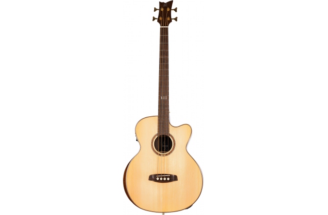 Bas Electro-Acustic Ortega Acoustic Bass 4-String Private Room Series Medium Neck Preamp - inclusive built in Armrest, Bag