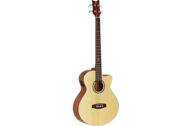 Bas Electro-Acustic Ortega Electro-Acoustic Bass 4-String Deep Series 5 Solid Spruce D538-4