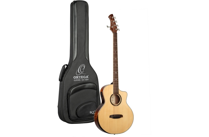 Bas electro-acustic Ortega Signature Series Acoustic Bass 5-String - Natural + Gig Bag KTSM2-5