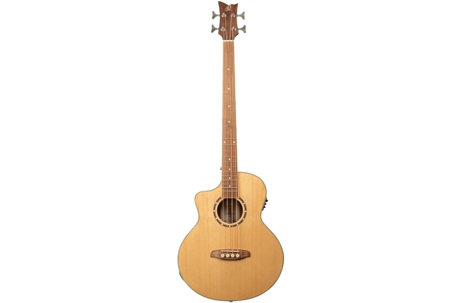 Bas electro-acustic stângaci Ortega Deep Series Acoustic Bass 4-String Lefty - Medium Scale