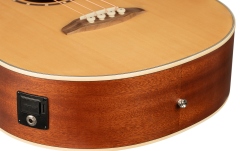 Bas electro-acustic stângaci Ortega Deep Series Acoustic Bass 4-String Lefty - Medium Scale