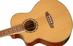 Bas electro-acustic stângaci Ortega Deep Series Acoustic Bass 4-String Lefty - Medium Scale