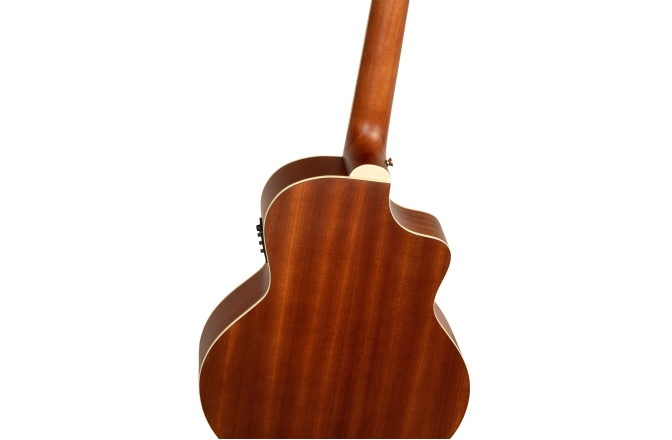 Bas electro-acustic stângaci Ortega Deep Series Acoustic Bass 4-String Lefty - Medium Scale