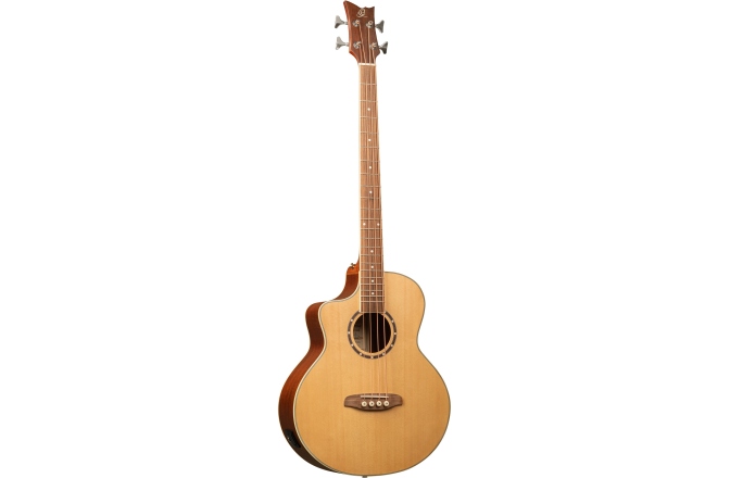 Bas electro-acustic stângaci Ortega Deep Series Acoustic Bass 4-String Lefty - Medium Scale