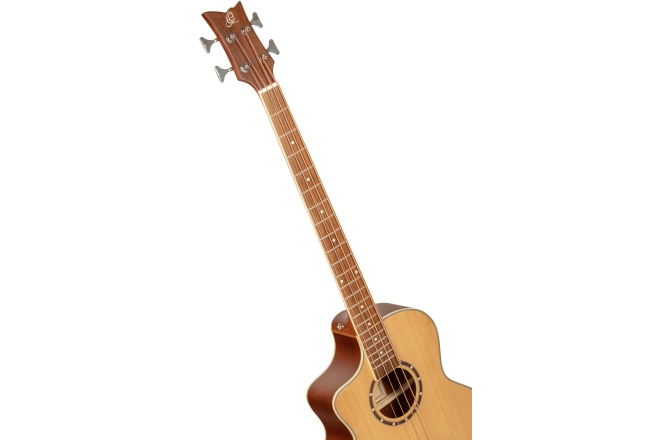 Bas electro-acustic stângaci Ortega Deep Series Acoustic Bass 4-String Lefty - Medium Scale