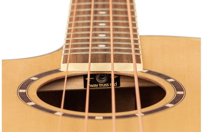Bas electro-acustic stângaci Ortega Deep Series Acoustic Bass 4-String Lefty - Medium Scale