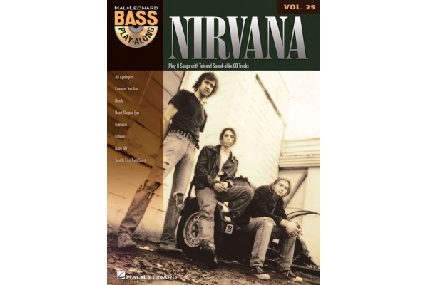 BASS PLAY-ALONG VOLUME 25 NIRVANA BASS GUITAR BGTR BOOK/CD
