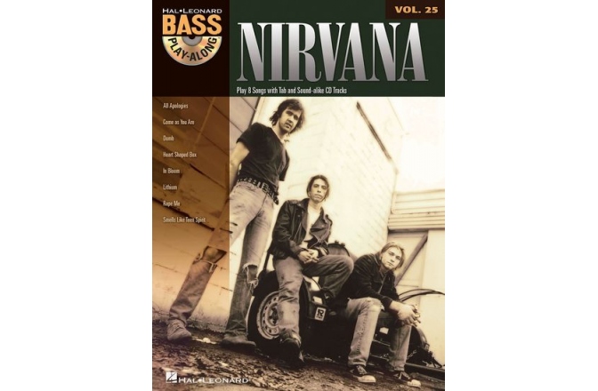 No brand BASS PLAY-ALONG VOLUME 25 NIRVANA BASS GUITAR BGTR BOOK/CD