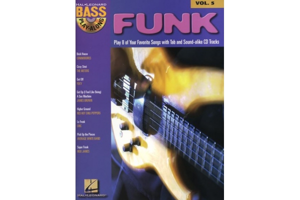 BASS PLAY ALONG VOLUME 5 FUNK BASS GUITAR BK/CD