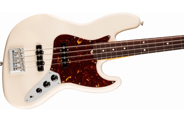 Fender American Professional Jazz Bass Rosewood Fingerboard Olympic White — 4