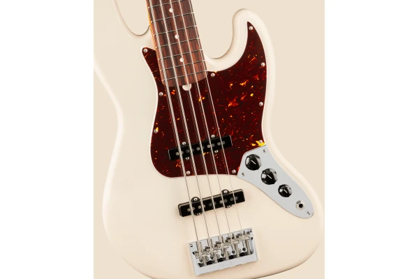 Fender American Professional Jazz Bass V Rosewood Fingerboard Olympic White — 3