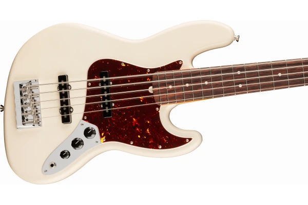 Fender American Professional Jazz Bass V Rosewood Fingerboard Olympic White — 4