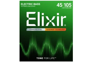 Elixir Nanoweb Electric Bass Stainless Steel 45-105 Light Medium