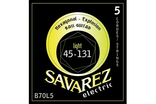 Savarez Basszusgitár húrok Hexagonal Explosion 5-str. Light