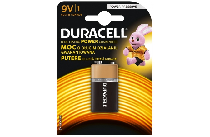 Baterie alcalină DuraCell Basic 9V