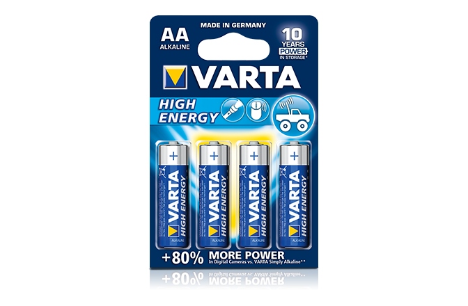 Baterii alkaline Varta High Energy AA (R6)
