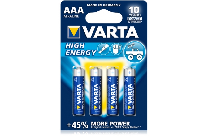Baterii alkaline Varta High Energy AAA (R3)