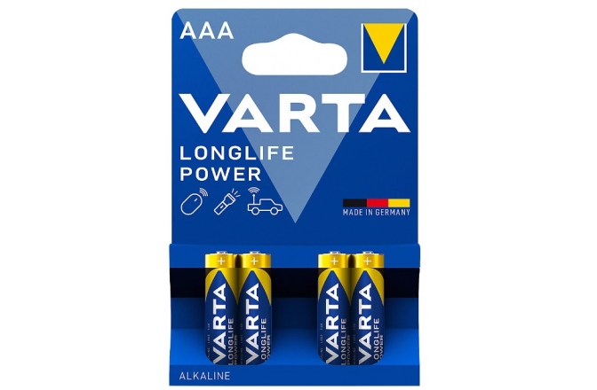 Baterii alkaline Varta Longlife Power AAA (R3) Set 4