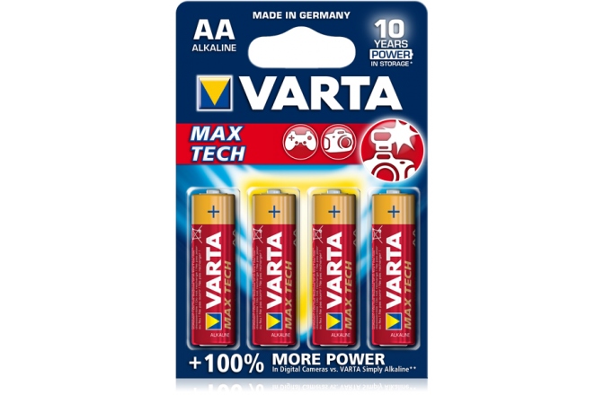 Baterii alkaline Varta Max Tech AA (R6)