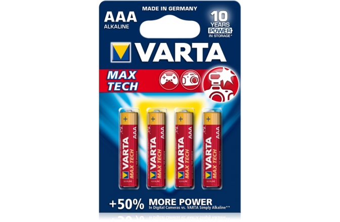 Baterii alkaline Varta Max Tech AAA (R3) set 4