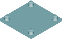 Bază truss Alutruss DECOLOCK DQ4-SBPM Base Plate MALE bk