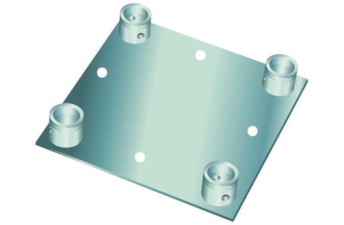 Bază truss Alutruss DECOLOCK DQ4-WP Wall Mounting Plate bk
