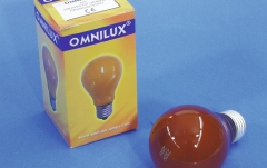 Bec cu halogen Omnilux A19 230V/25W E-27 orange