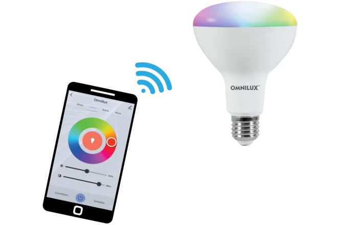 Bec WiFi inteligent RGB+CCT Omnilux LED PAR-30 RGB/WW/CW WiFi