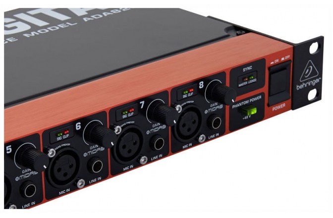 Interfata audio cu conversie digitala ADAT Behringer Ultragain ADA 8200