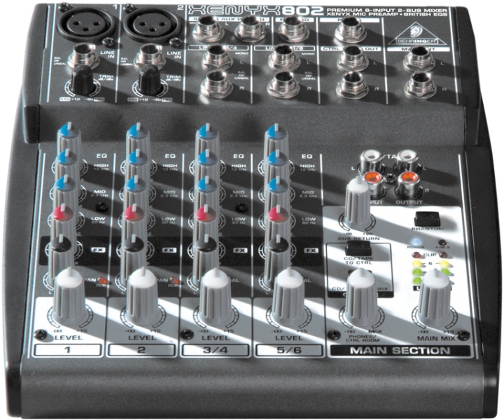 Behringer Xenyx 802 Mixer audio SoundCreation