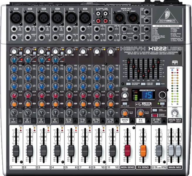 Behringer Xenyx X1222USB Mixer audio SoundCreation