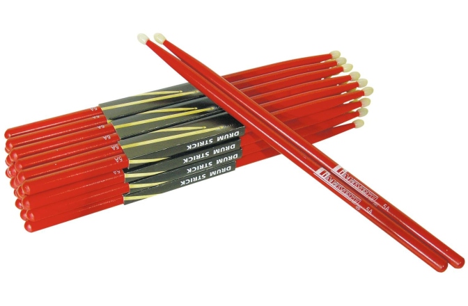 Bețe de tobe Dimavery DDS-5A Drumsticks, maple, red