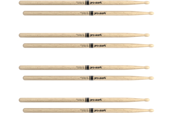 Bețe de tobe Promark Classic Attack 5B Shira Kashi Oak 4-Pack